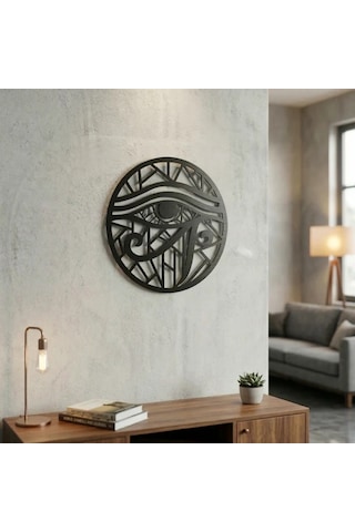 Northcity Horus Gözü Duvar Tablosu Mdf Lazer Kesim Geometrik Modern Duvar Süsü Eye Of Horus