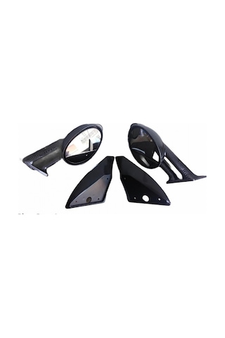 Space M3 Sinyalli Ayna Siyah Karbon Krom Takım / Ayds76