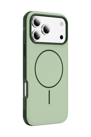 Vendas Apple iPhone 17 Pro Uyumlu Joko Neksa M-safe Kapak + Privacy Cam Ekran Koruyucu Yeşil