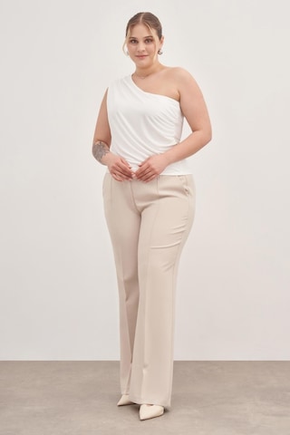 Myline Tek Omuz Drapeli Top-1759-beyaz Beyaz