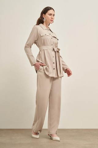 FTZ Women Ftz Pantolonlu Takım Taş 31030 Taş