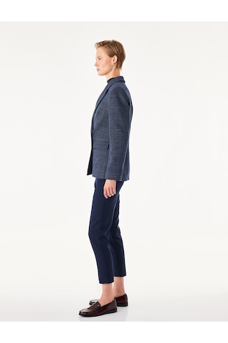 Koton Cepli Düğmeli Slim Fit Normal Bel Cigarette Pantolon Lacivert 7wak40014uw