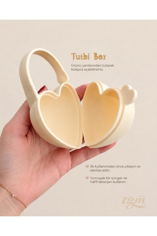 Tgm Baby Tutbi Box Kalpli Emzik Kutusu Krem