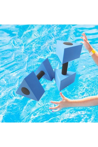 Suntek Üçgen Su Aerobik Halterler Eva Havuz Için Mavi