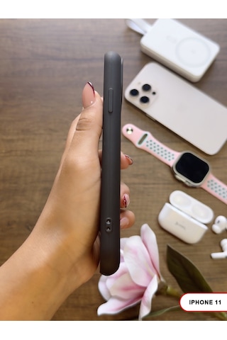 Apple iPhone 11 Uyumlu Kamera Korumalı Darbeye Dayanıklı Renk Atmayan Keep Silikon Kılıf Siyah