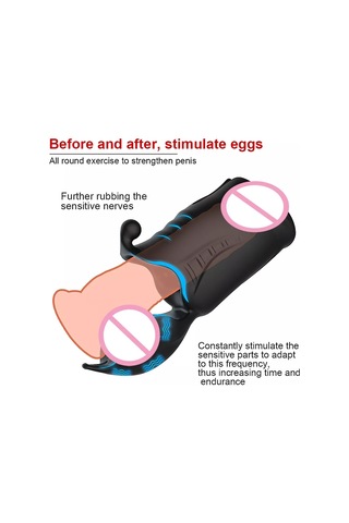 Carmine Alpha Penis Eğitmeni 7 Modlu Şarj Edilebilir Su Geçirmez Güçlü Otomatik Oral Mastürbatör