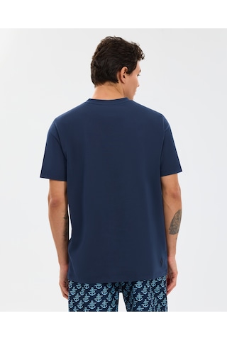 Skechers Organic Coll. M Short Sleeve T-shirt Erkek Lacivert Tshirt S241166-0505 Lacivert