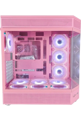 Tank Pembe 7x12cm Kumandalı Rgb Fanlı Kasa