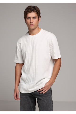 Colin's Colins Comfort Fit Yuvarlak Yaka Düz Erkek Beyaz Kısa Kol Tişört Cl1080261 Q1.v2 Wht