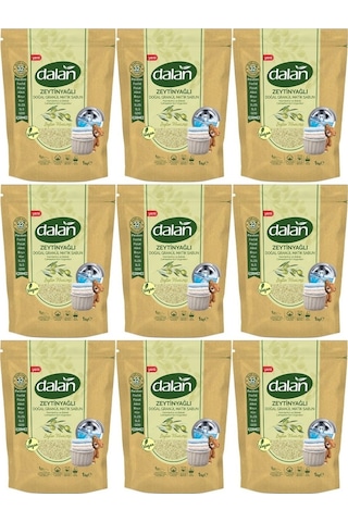 Dalan Zeytin Mucizesi Zeytinyağlı Granül Matik Sabun Tozu 32 Yıkama 9 x 1 KG