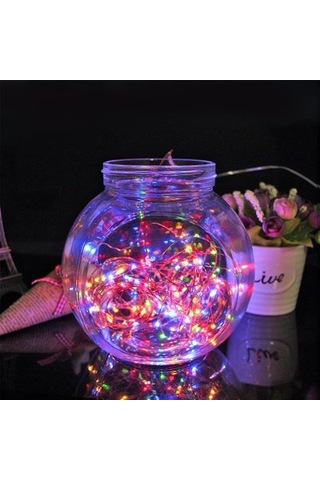 Buffer Pilli Renkli Peri Led Işık Dekoratif Aydınlatma 5 Metre