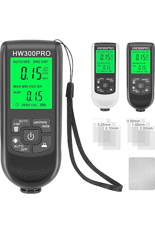 Hw-300pro Araba Boyası Filmi Otomatik Kalınlık Ölçer 0-2000um Fe/nfe Kaplama C Hw-300pro İspanya