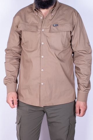Nikbin Outdoor Taktik Spor Gömlek Likralı bej