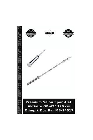 Premium Salon Spor Aleti Aktivite Ob-47" 120 Cm Olimpik Düz Bar Mb-14017