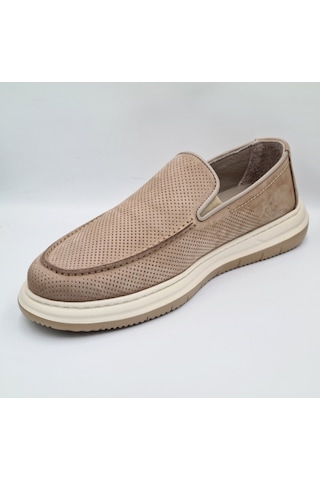 Greyder 64696 Vizon Nubuk Deri Erkek Casual Comfort Ayakkabı Vizon