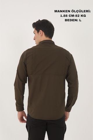 Camp Scoutland Camp376 Outdoor Tactical Rahat Ve Kullanışlı Su İticili Erkek Taktik Gömlek Haki