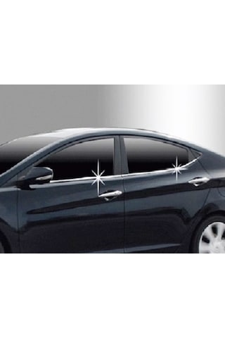 Hyundai Accent Blue Krom Cam Çıtası 6 Prç P.çelik 2011-2020 Arası
