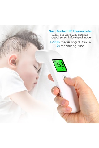 Hfambition Elden Tutulan Kızılötesi Atıcı, Dokunmadan Ölçüm, Lcd Ekranlı, Çift Renkli Arka Işık, Hızlı Ve Hassas Sıcaklık Ölçer Pil Yok