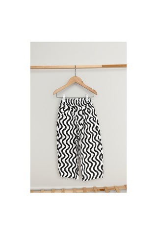 Snook Kids Asimetrik Desenli Pantolon Beyaz Beyaz
