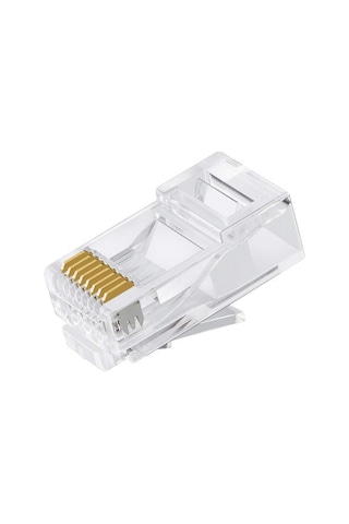 Canovate 50 Adet Bakır Konnektör Cat6 Utp Rj45 Plug Soket