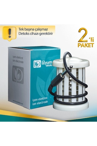 Lilyum İyon Elektrot Array Ayak Cihazı Beyaz 2'li Paket