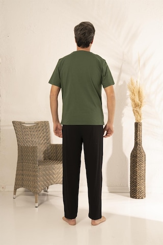Estiva 23262 Erkek Kısa Kollu Active Baskılı Yazlık Penye Pijama Takımı 001