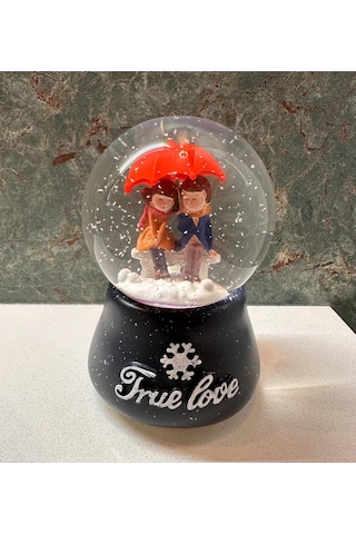 True Love Aşk Işıklı Ve Müzikli Kar Küresi Büyük Boy