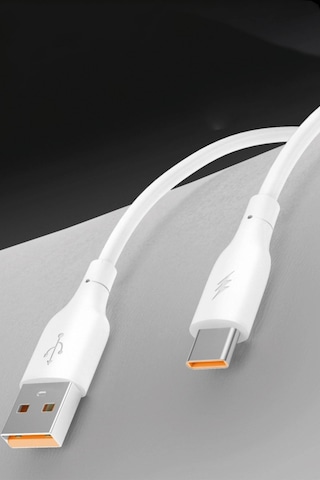 Dc65 Usb To Type-c 1m 3.0a Hızlı Şarj Kablo - Beyaz