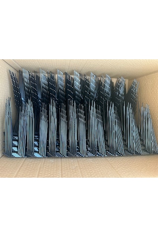 50 Adet Tekinoğlu Plastik Siyah Kuşkonmaz Diken 25 Metre Kuş Bariyeri, Tüylenme Önleyici Kuşsavar