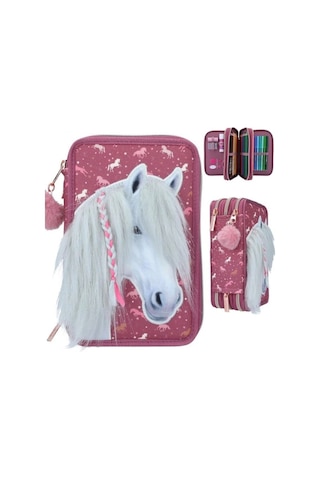 Agt Topmodel Miss Melody Triple Pencil Case Horses