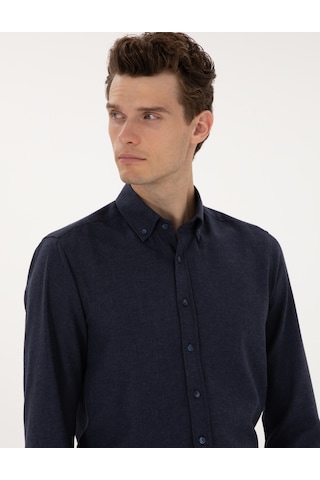 Pierre Cardin Erkek Lacivert Gömlek Desenli 50316751-vr033 Lacivert