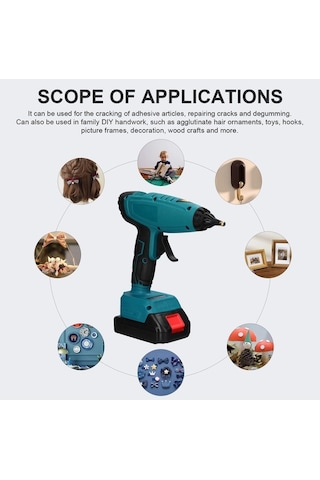 Dancemonkey Elektrikli Sıcak Tutkal Makinesi, Kablosuz Lityum Tabancası