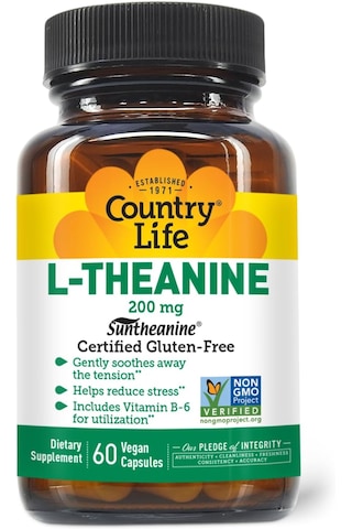 Country Life Suntheanine L-theanine Stress Relief Inositol Focus & Better Sleep Brain & Cognitive