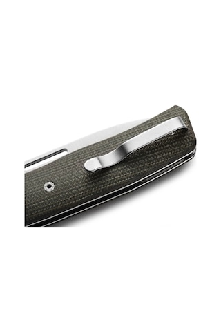 Lionsteel Nini - Green Canvas - Titanium Bolster Kamp Çakı Yeşil