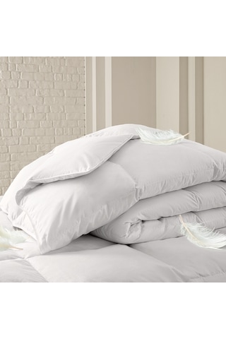Yataş Bedding Pure Kaz Tüyü Yorgan %30 Gıdık (Çift Kişilik) Beyaz