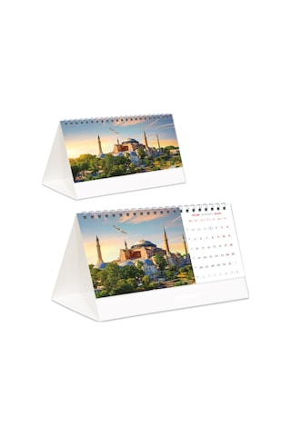 2026 Dünya Harikaları Piramit Masa Takvimi Masaüstü Takvim 21 x 17 CM