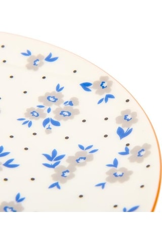 Tulu Porselen Robi Pasta Tabağı - Renkli - 19 Cm Renkli