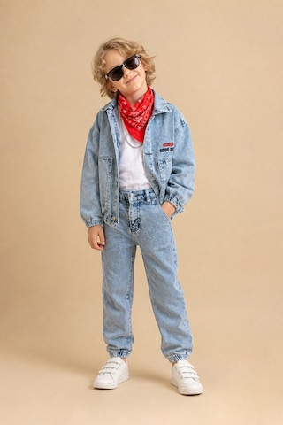 Eray Alp Kids Erkek Çocuk Jean Alt Üst Takım Mavi