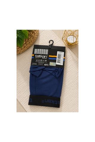 Uğur Bebe 5 Adet Siyah Lacivert Gri Tatkan Erkek Modal Boxer %45 Pamuk %45 Modal %10 Elastan Esnek Nefes Alan Super Fit Premium Lacivert Boxer Asorti Asorti