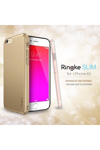 Ringke Slim Apple Uyumlu iPhone 6s/ 6 İle Kılıf Rose Gold