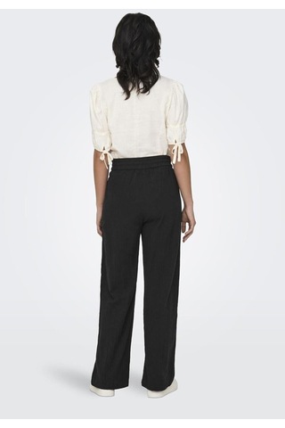 Only Onltızana Cotton Loose Pants Wvn 15319090 Siyah 001