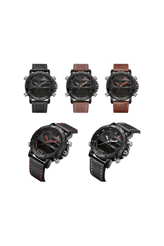 Erkek Saat Dijital Kuvars Alarm Kronometre İş Spor Günlük Kol Saati Beyaz Diğer