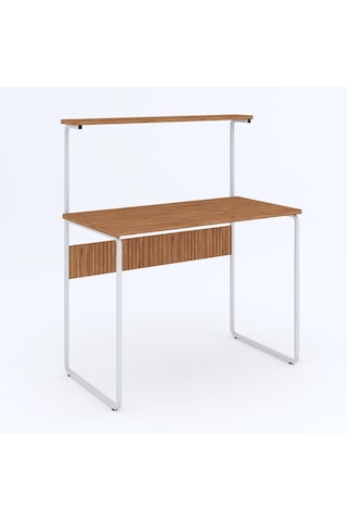 Dehalimited G Masa 100X50 Metal Iskeletli Parlak Bambu Yüzey Kahve-Çay Mutfak