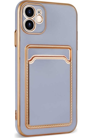 Zeyline Apple Uyumlu iPhone 11 Zore Bark Kartlıklı Kapak-siyah