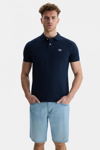 Ucla Lakes Lacivert Polo Yaka Nakışlı Standard Fit Erkek Tshirt Lacivert