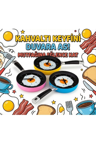 Hubrendy Çer Tava Konseptli Duvar Saati 417606