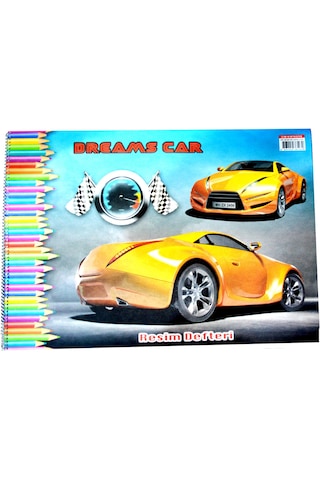 Sim 35x50 Spiralli Karton Kapak 15 Yaprak Resim Defteri 1 Adet