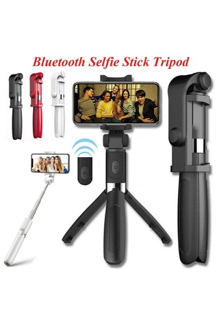 Selfie Stick L01 Bluetooth Kumandalı Selfie Çubuğu Tripod Monopod 5332