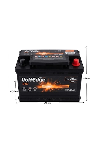 Otopratik Voltedge 12 V 74 Ah 680 A En Akü-2026