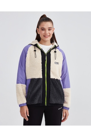 Skechers W Outdoor Fleece Full Zip Sherpa Kadın Off White Ceket S232311-102 Beyaz